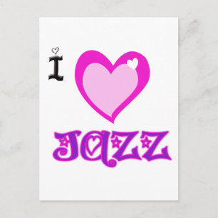 I LOVE Jazz Postcard