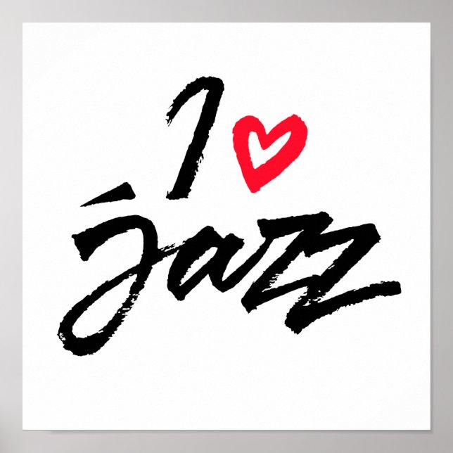 I Love Jazz Poster (Front)