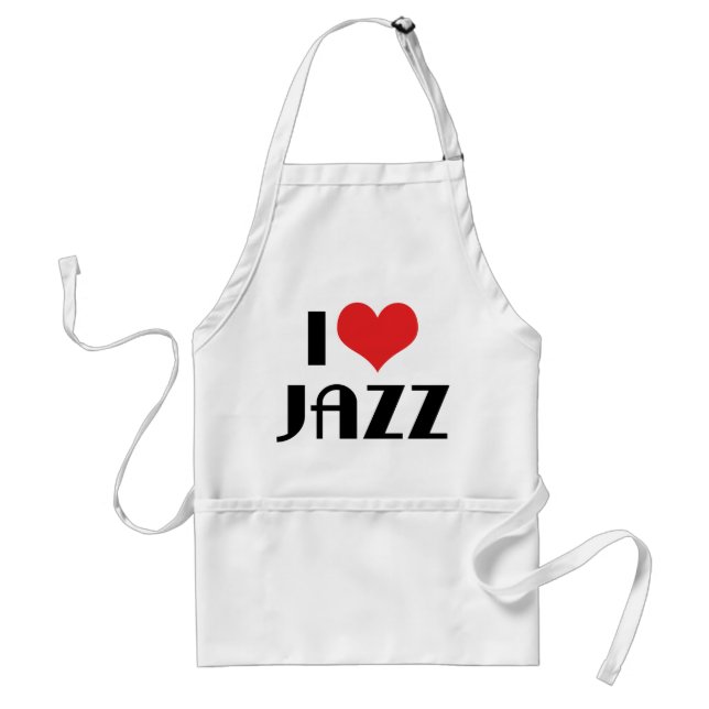 I Love Jazz Standard Apron (Front)
