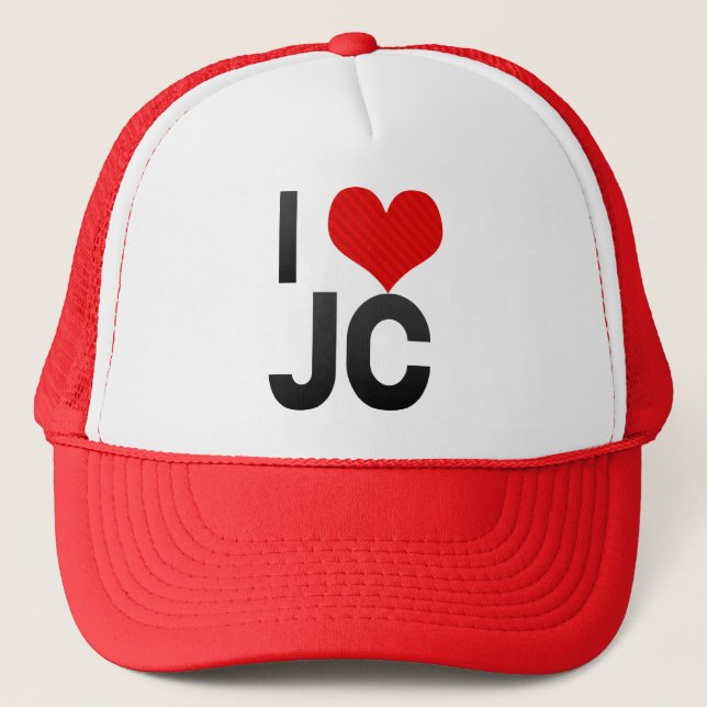 I Love JC Trucker Hat (Front)