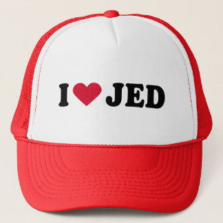 I LOVE JED TRUCKER HAT
