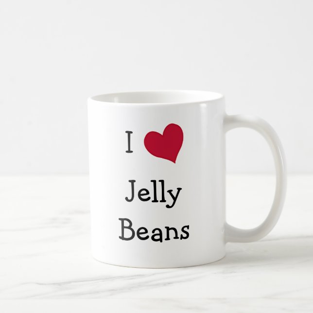I Love Jelly Beans Coffee Mug (Right)
