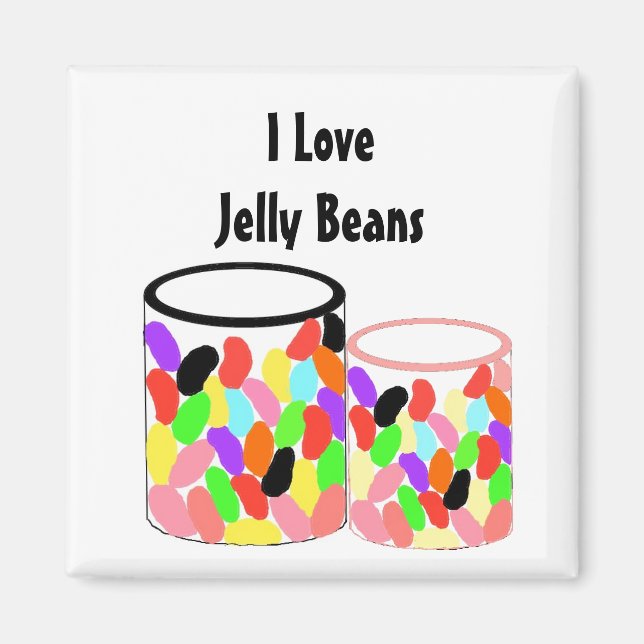 I Love Jelly Beans Magnet (Front)