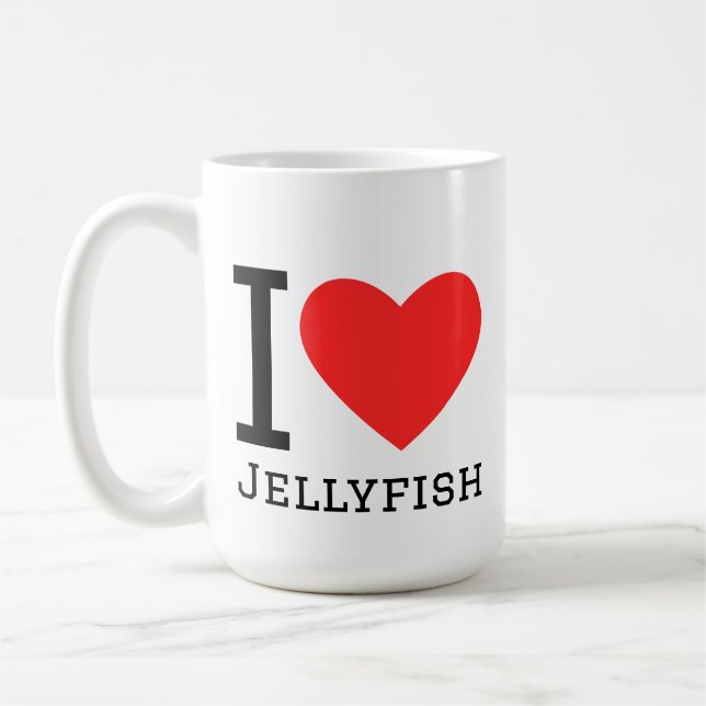 I love jellyfish coffee mug (Left)
