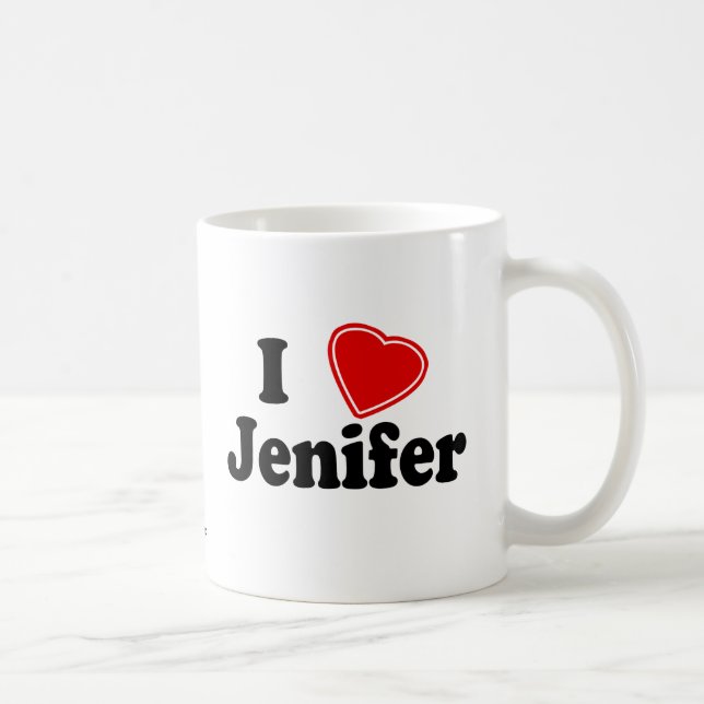 I Love Jenifer Coffee Mug (Right)