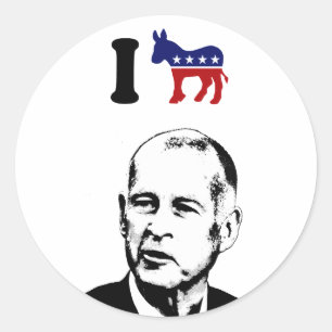 I Love Jerry Brown Classic Round Sticker
