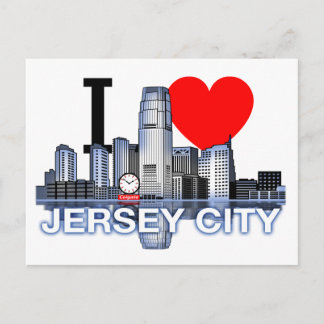 I love Jersey City skyline Postcard