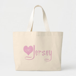 I Love Jersey Girl Large Tote Bag
