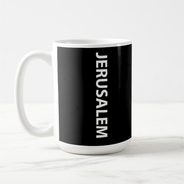 I love Jerusalem Israel Coffee Mug (Left)