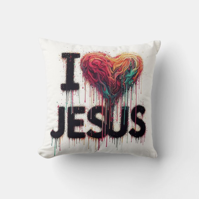 I Love Jesus #2 Cushion (Front)
