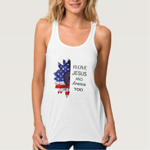  I Love Jesus and America Too Singlet