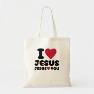 I Love Jesus And Jesus Loves You Christian Tote Bag