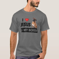 I Love Jesus And My Boxer Dog Mum Dad Pet Parent C