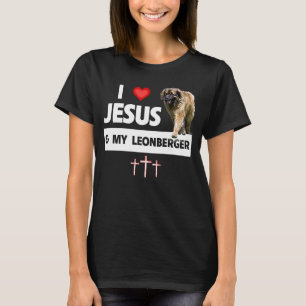 I Love Jesus and My Leonberger German Dog Mom Dad T-Shirt