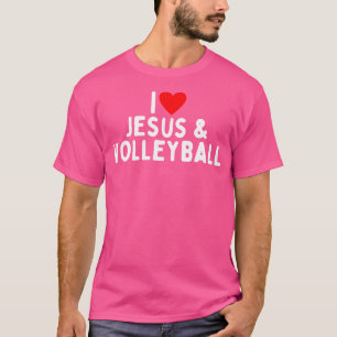 I Love Jesus And Volleyball T-Shirt
