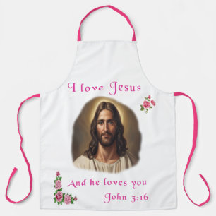 I love Jesus Apron