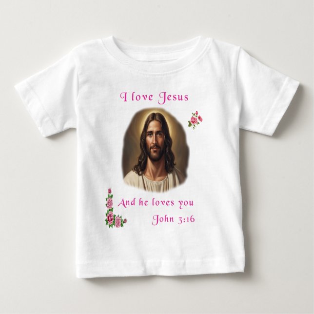 I love Jesus Baby T-Shirt (Front)