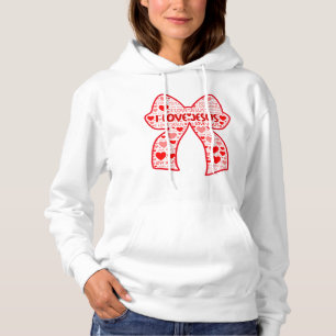 I LOVE JESUS BOWS HOODIE