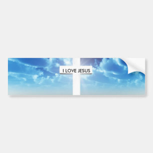 I LOVE JESUS BUMPER STICKER