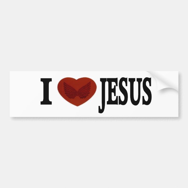 I Love Jesus Bumper Sticker (Front)