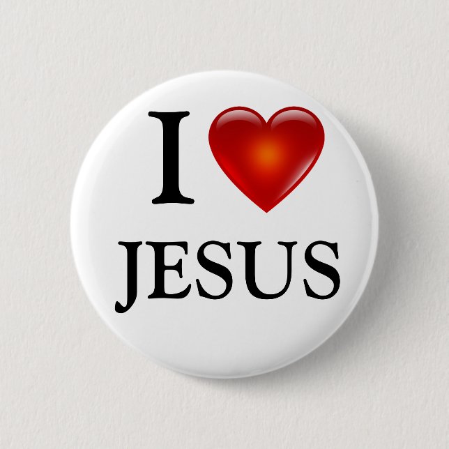 I Love Jesus Button (Front)