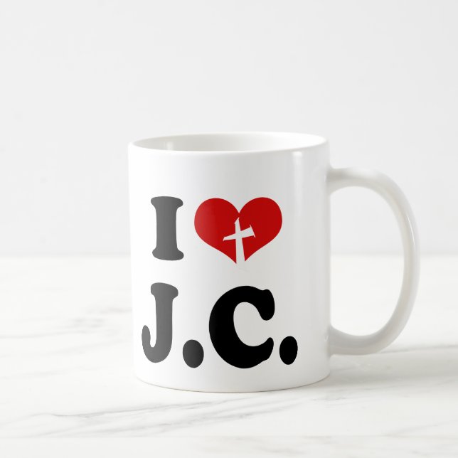 I Love Jesus Christ Coffee Mug (Right)