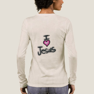 I Love Jesus Christian Quote Tri-Blend Shirt