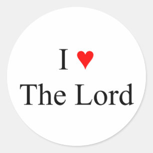 I Love Jesus Classic Round Sticker