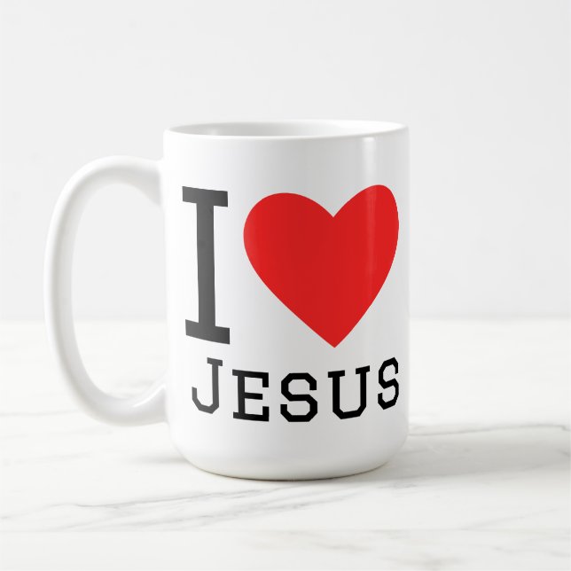 I love jesus coffee mug (Left)