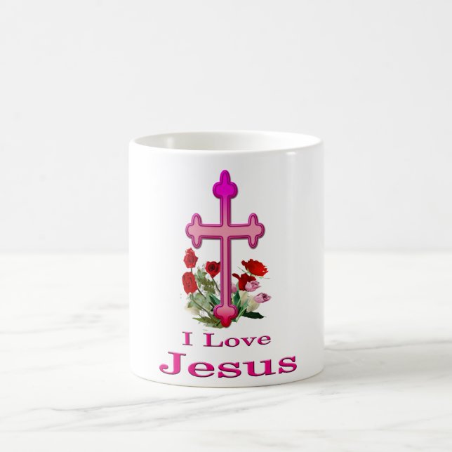 I love Jesus design 2 Coffee Mug (Center)