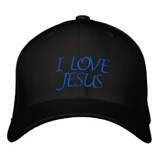 I LOVE JESUS EMBROIDERED HAT