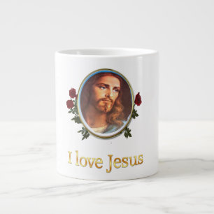 I love Jesus gifts Large Coffee Mug