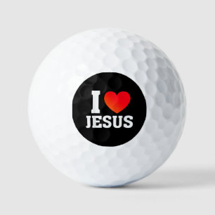 I Love Jesus Golf Balls