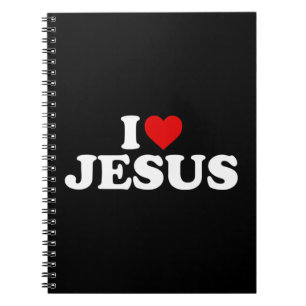 I Love Jesus - Heart Pullover HoodieFeatures a red Notebook