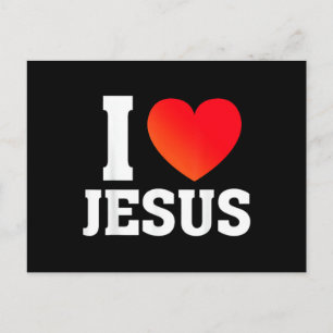 I Love Jesus Holiday Postcard