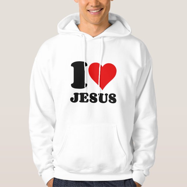 i love jesus hoodie (Front)