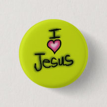 I Love Jesus I Heart Jesus Lime Green