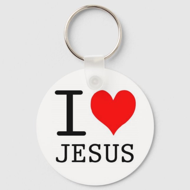 I Love Jesus Key Ring (Front)
