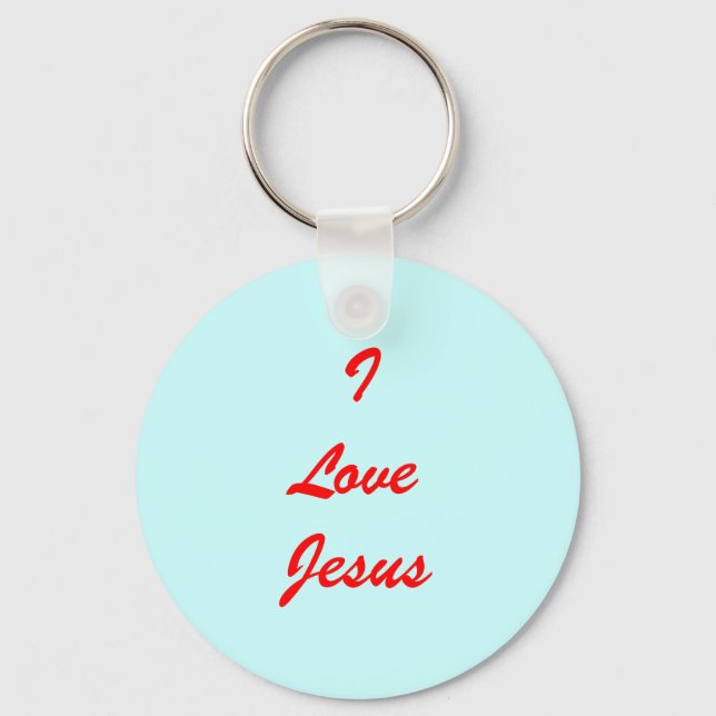 I Love Jesus Key Ring (Front)