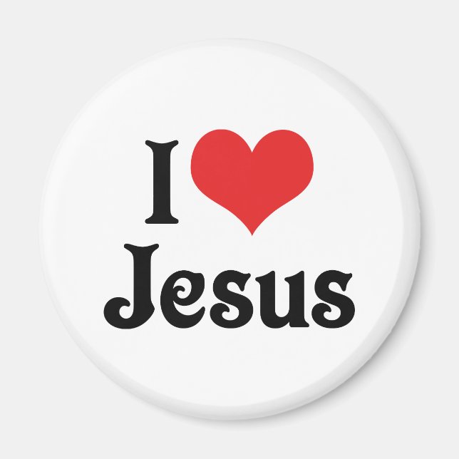 I Love Jesus Magnet (Front)