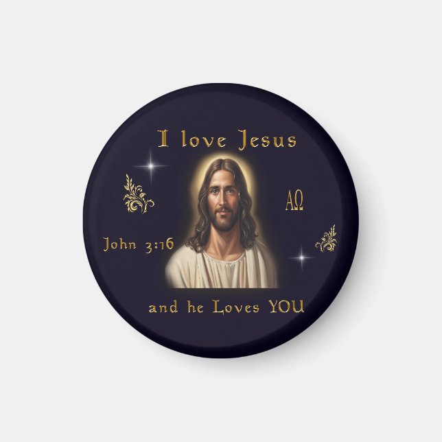 I love Jesus Magnet (Front)