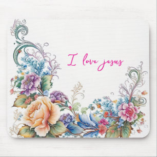 I love Jesus  Mouse Pad