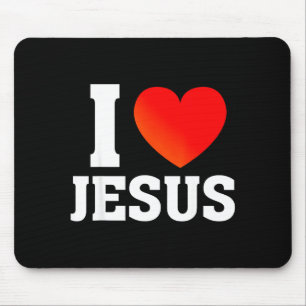 I Love Jesus Mouse Pad