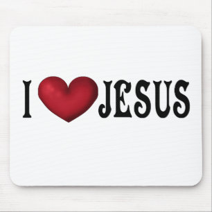I Love Jesus Mousepad