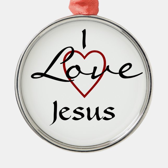 I love Jesus Ornament (Front)
