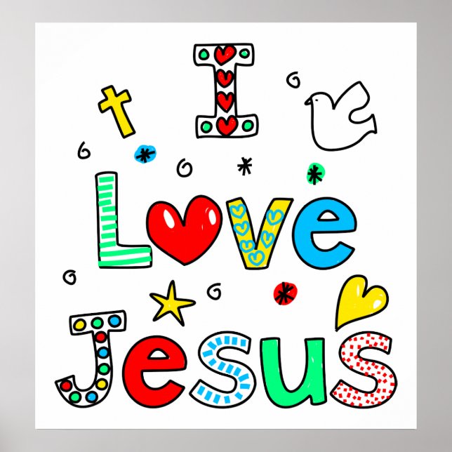 I Love Jesus Poster (Front)