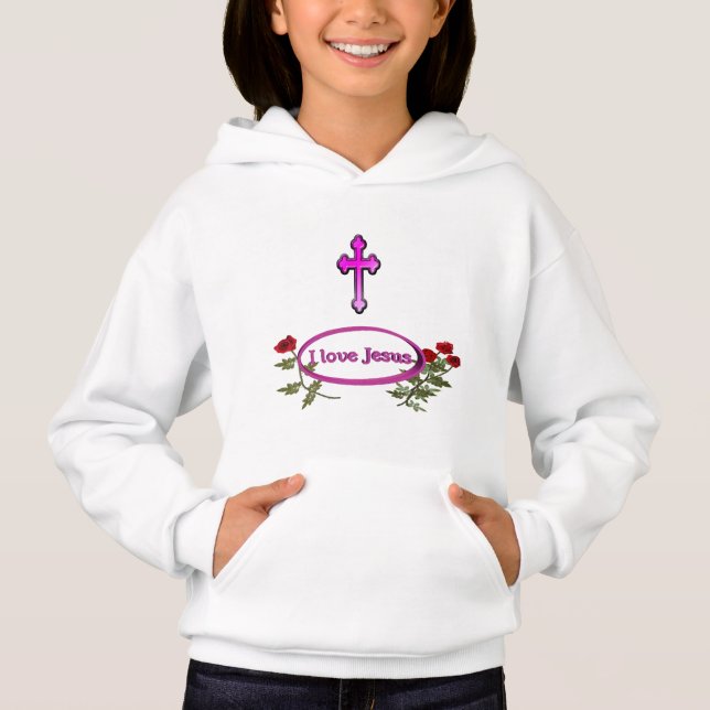I love Jesus products with roses (Front)