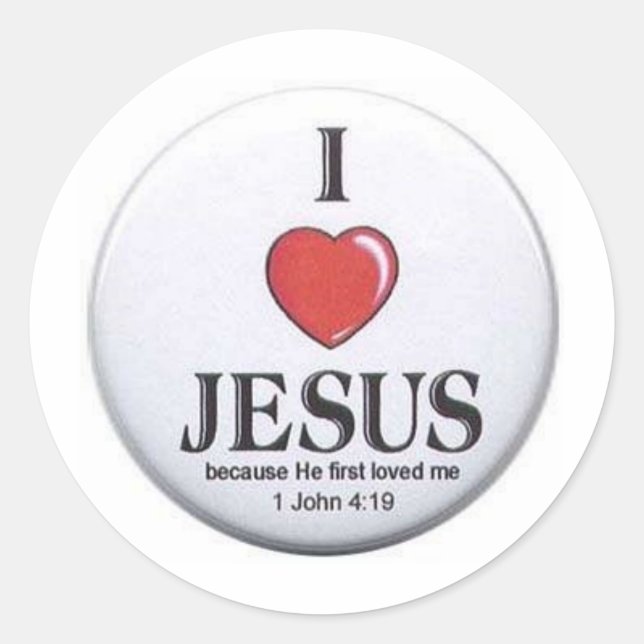 I Love Jesus Stickers (Front)