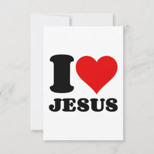 i love jesus thank you card