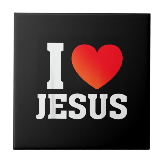 I Love Jesus Tile (Front)
